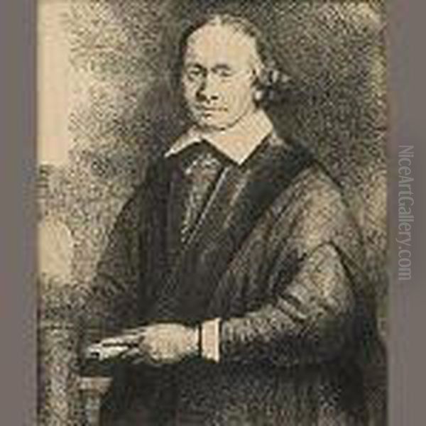 Jan Antonides Van Der Linden Oil Painting by Rembrandt Van Rijn