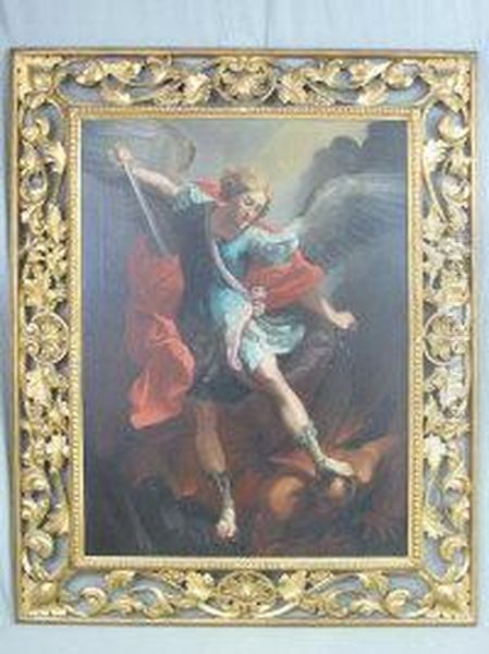 St Michael Oil Painting by Guido Reni