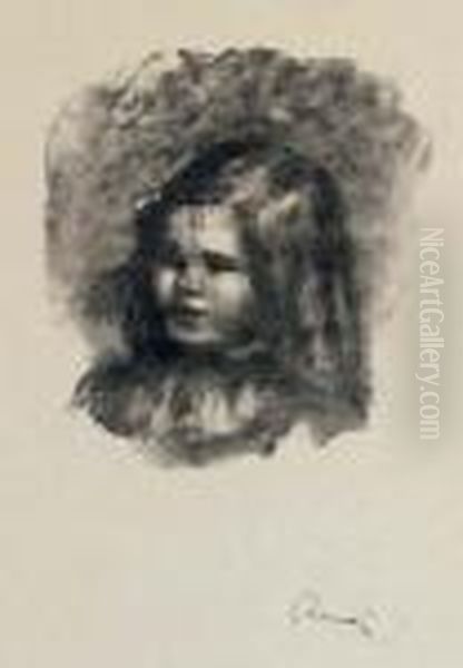 Claude Renoir, Tourne A Gauche, 
From Douze Lithographies Originales De Pierre-auguste Renoir Oil Painting by Pierre Auguste Renoir