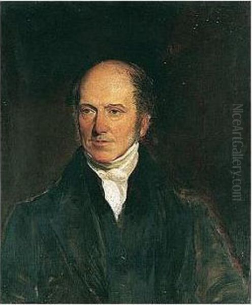 Portrait Of Thomas Richmond 1771-1837 Oil Painting by George Richmond