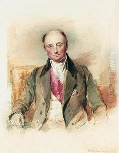 Portrait Of Lord Hill Oil Painting by George Richmond