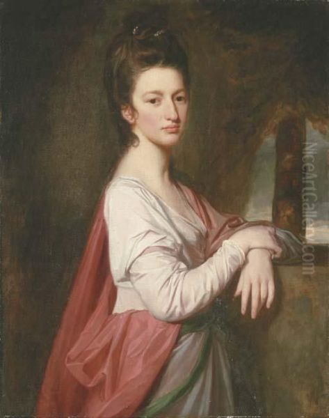 Portrait Of A Lady Oil Painting by George Romney