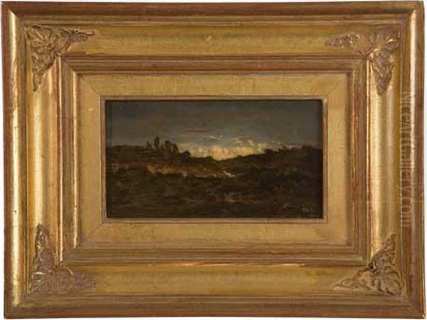 Paysage De Campagne Oil Painting by Theodore Rousseau