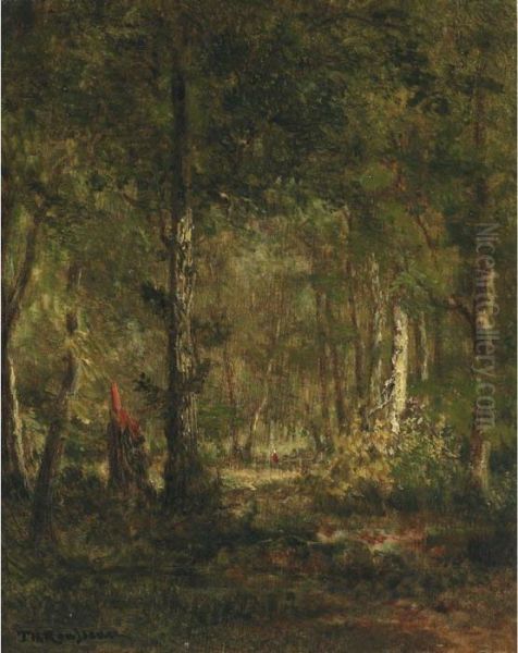 Fontainebleau Oil Painting by Theodore Rousseau