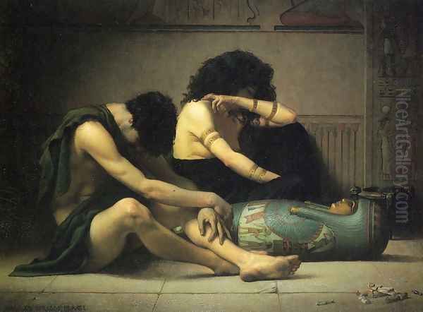 Lamentation Over the Death of the First-Born of Egypt Oil Painting by Charles Sprague Pearce