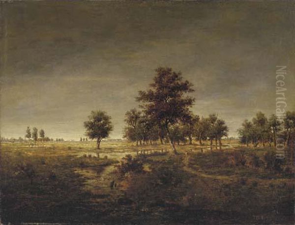 The Forest At Fontainebleau Oil Painting by Theodore Rousseau