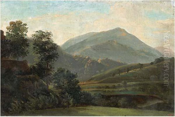 Paysage Montagneux Oil Painting by Theodore Rousseau