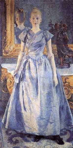 Portrait of Alice Sethe Oil Painting by Theo van Rysselberghe