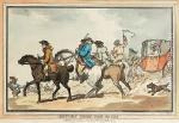 Return From The Races Oil Painting by Thomas Rowlandson