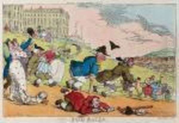 Bath Races Oil Painting by Thomas Rowlandson