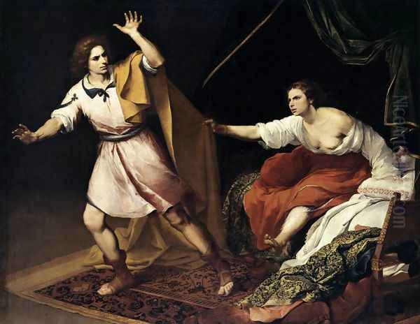 Joseph and Potiphar's Wife 1640-45 Oil Painting by Bartolome Esteban Murillo