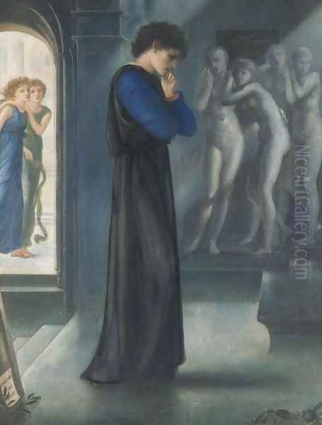 Pygmalion Oil Painting by Sir Edward Coley Burne-Jones