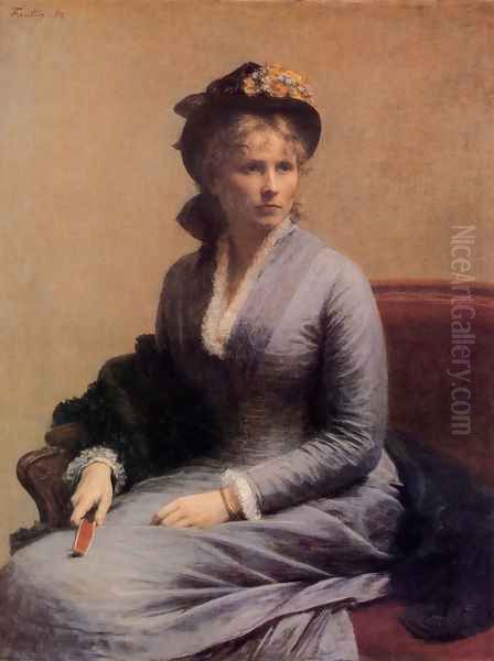 Charlotte Dubourg Oil Painting by Ignace Henri Jean Fantin-Latour