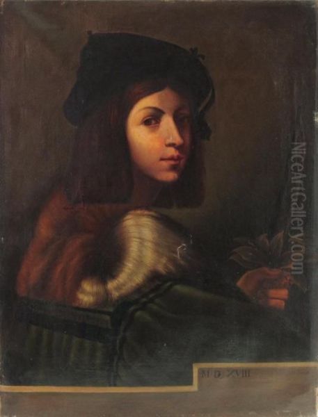 Der Violinist Oil Painting by Raphael (Raffaello Sanzio of Urbino)