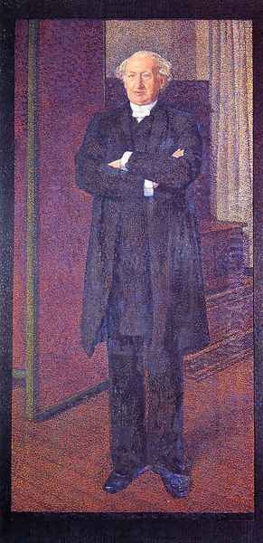 Portrait of Michel van Mos Oil Painting by Theo van Rysselberghe