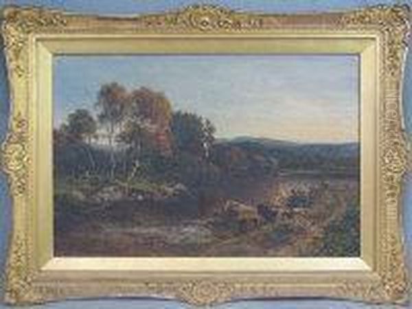 River Landscape Oil Painting by Daniel Sherrin