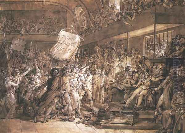 French People Demanding the Tyrant's Deposition on the 10th of August Oil Painting by Baron Francois Gerard