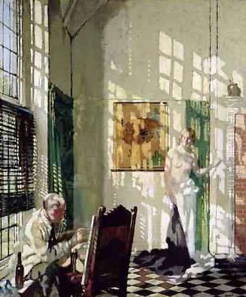 The Studio Oil Painting by Sir William Newenham Montague Orpen