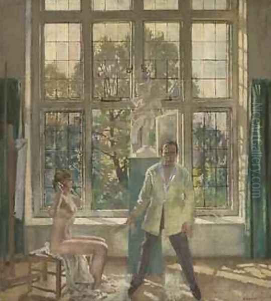 Summer Afternoon Artist in his Studio with a Model, c. 1913 by Sir William Newenham Montague Orpen