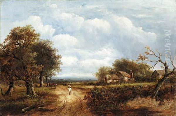 A Country Lane
Oil On Canvas Oil Painting by Joseph Thors