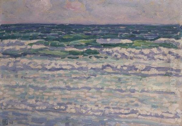 Marine Oil Painting by Theo van Rysselberghe