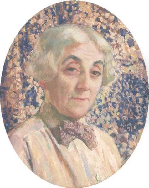 Portrait De Maria Van Rysselberghe Oil Painting by Theo van Rysselberghe