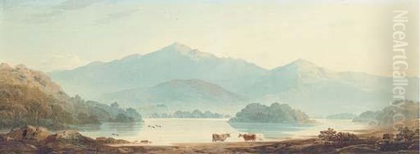 Lake Of Killarney, Ireland Oil Painting by John Varley