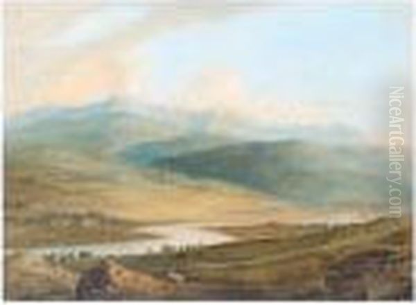 Cader Idris, North Wales Oil Painting by John Varley