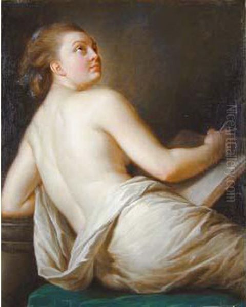 Allegorie De La Poesie. Oil Painting by Elisabeth Vigee-Lebrun