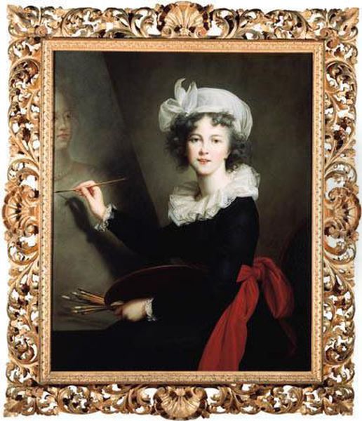 Portrait Of The Artist Oil Painting by Elisabeth Vigee-Lebrun