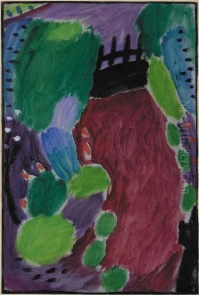 Grosse Variation: Agavenweg Oil Painting by Alexei Jawlensky