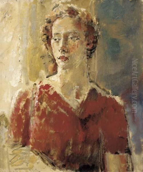 Potrait Of Nicolette Devas by Ethel, Dame Walker