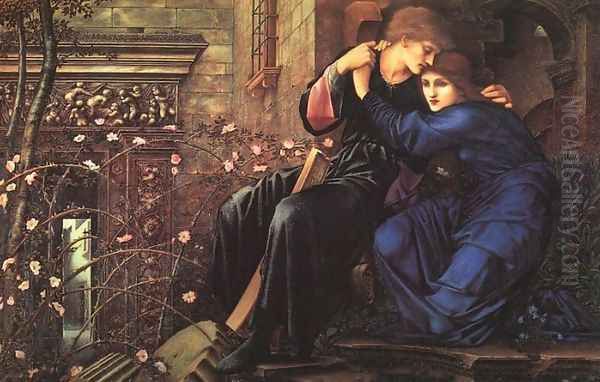 Love Among the Ruins Oil Painting by Sir Edward Coley Burne-Jones