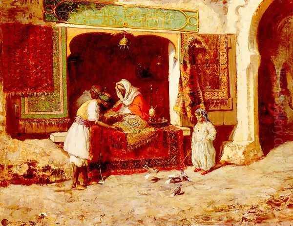 The Rug Merchant Oil Painting by Addison Thomas Millar