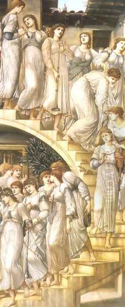 Golden Stairs Oil Painting by Sir Edward Coley Burne-Jones