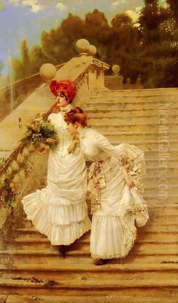 The Rendezvous Oil Painting by Vittorio Matteo Corcos