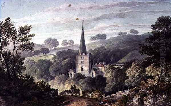 Shorwell, Isle of Wight Oil Painting by Frederick Calvert