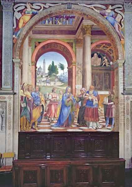 Presentation in the Temple 1525 Oil Painting by Bernardino Luini