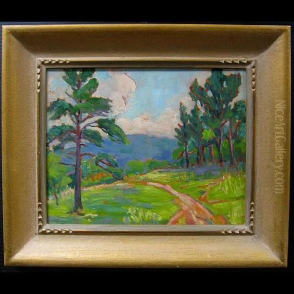 Summer Landscape Oil Painting by Lily Osman Adams