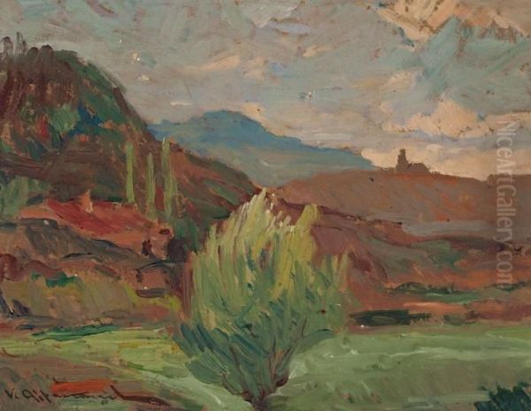 Paisaje Oil Painting by Vicente Albarranch