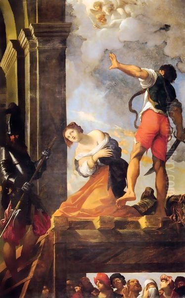 Martyrdom of St. Margaret (Martirio di santa Margherita) Oil Painting by Lodovico Carracci