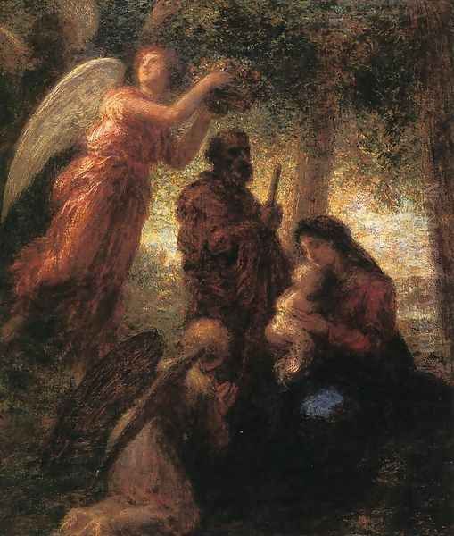 The Birth of Christ Oil Painting by Ignace Henri Jean Fantin-Latour