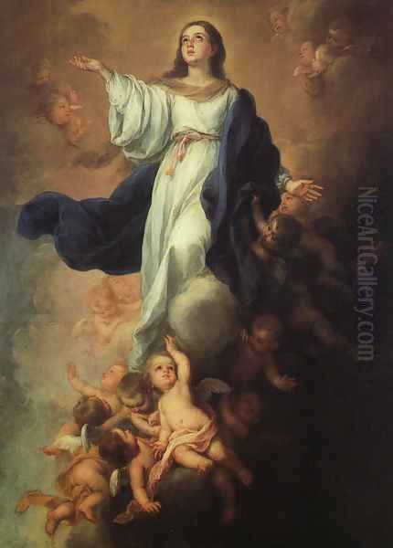 Assumption of the Virgin 1670s by Bartolome Esteban Murillo