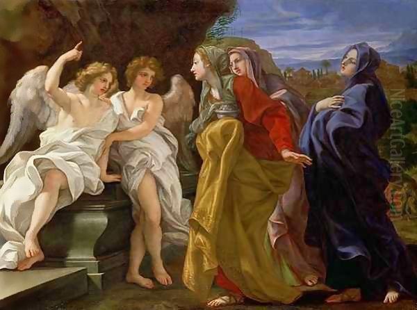 The Three Marys at the Sepulchre, c.1684-85 Oil Painting by Baciccio II