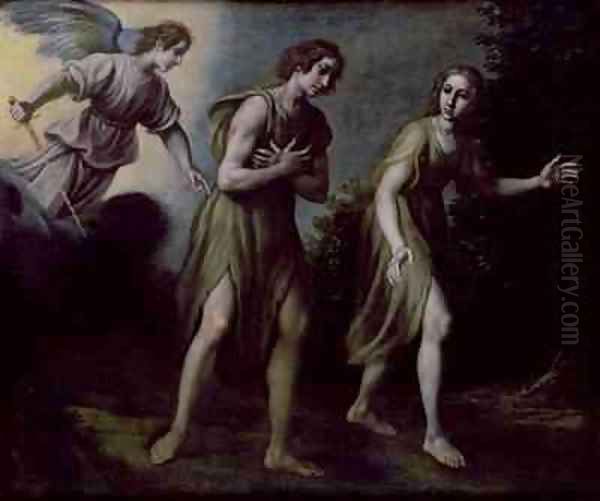 The Expulsion of Adam and Eve from Paradise Oil Painting by Francesco Curradi