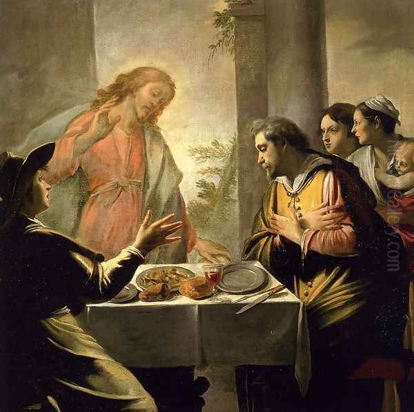 The Supper At Emmaus Oil Painting by Mathieu Le Nain