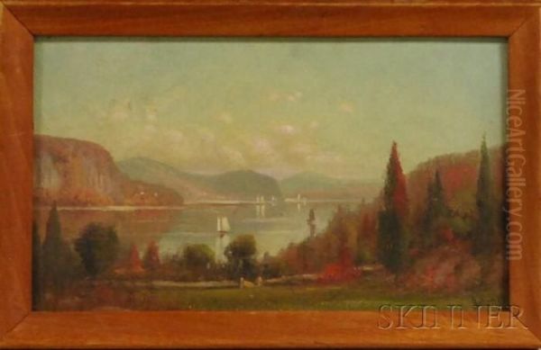 Hudson River View Oil Painting by M. Deforest Bolmer