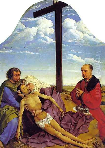 Pieta 1450 Oil Painting by Rogier van der Weyden