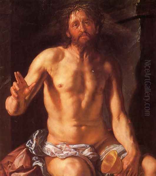 Christ the Redeemer Oil Painting by Hendrick Goltzius