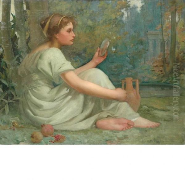 Reflections Oil Painting by George Brandt Bridgman